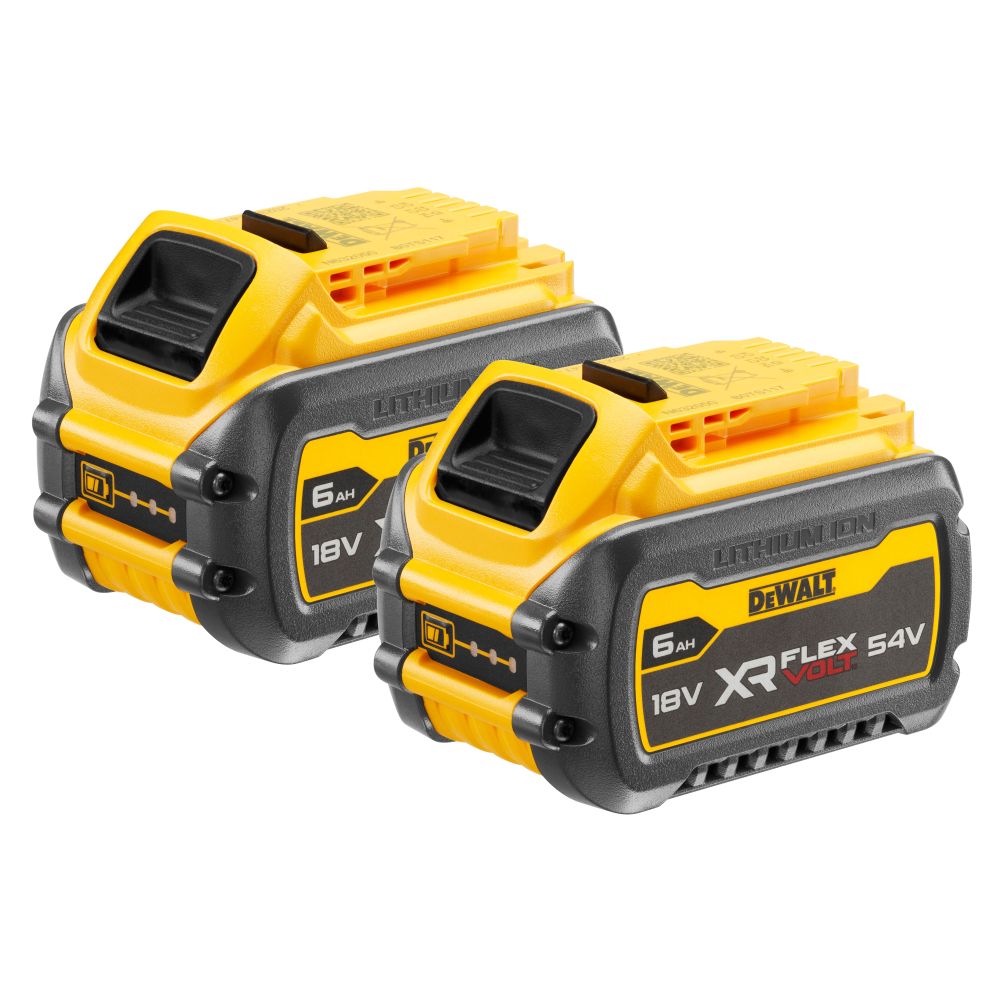 Аккумулятор DEWALT FLEXVOLT DCB546, Li-Ion, 18/54 В, 6/2 Ач, 2 шт. (DCB546T2-XJ)