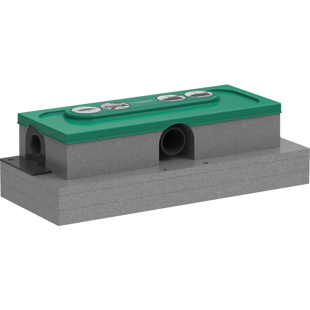 Монтажная часть слива для душа hansgrohe uBox universal для плоской установки 01000180