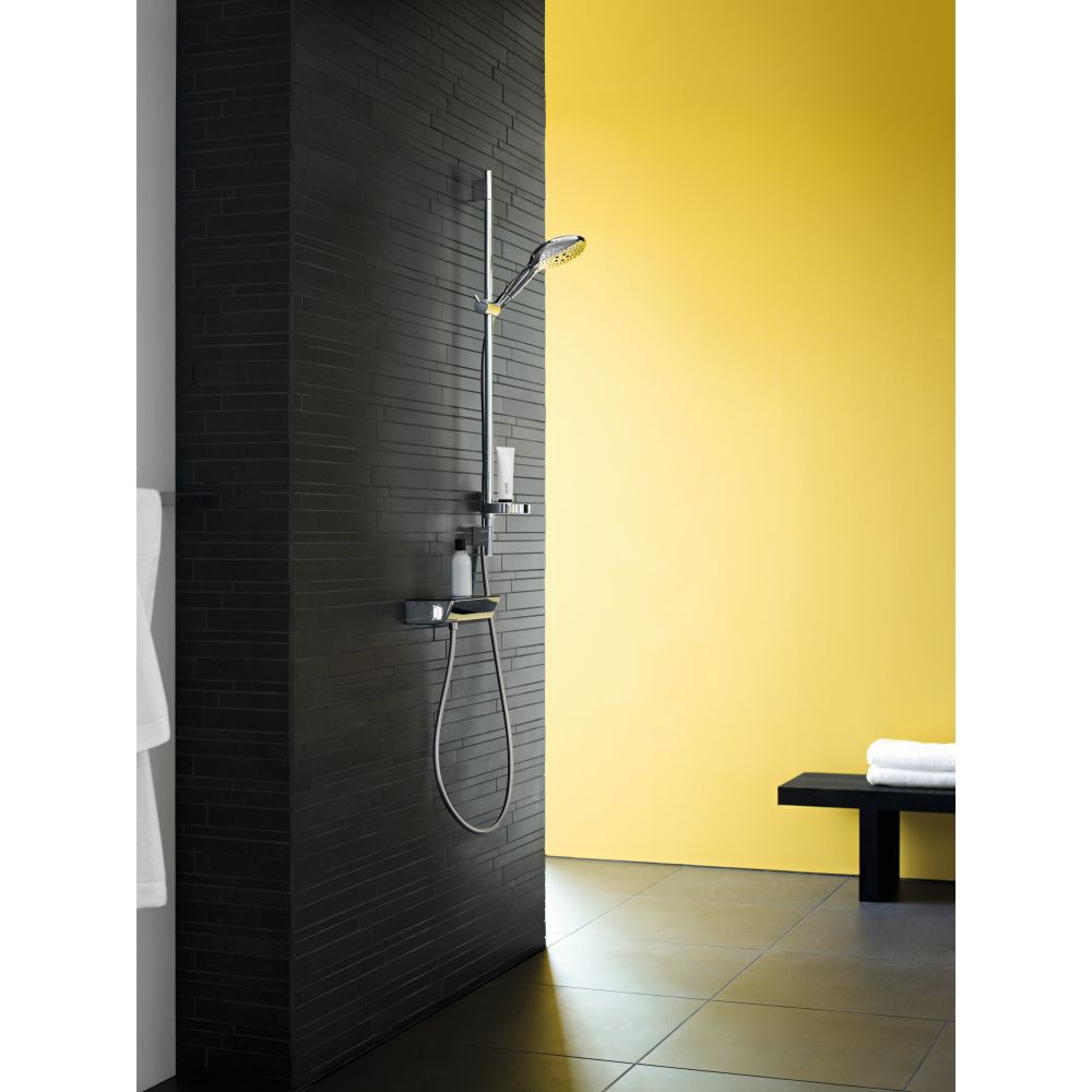 Душевой гарнитур hansgrohe Raindance Select S 150 3jet со штангой 90 см и мыльницей 27803400, белый/хром