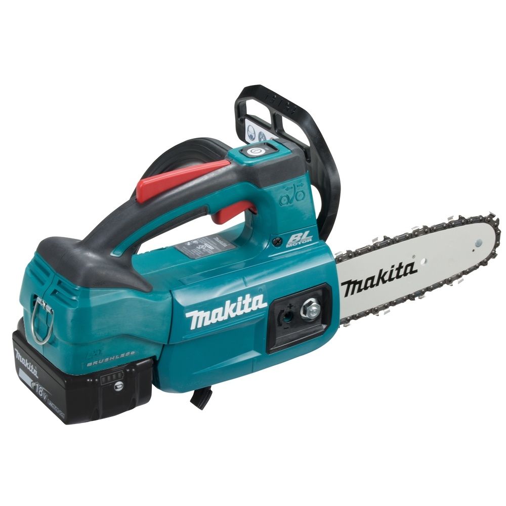 Аккумуляторная цепная пила Makita, 18 В, 20 см, с АКБ 5 Ач и ЗУ, DUC204RT