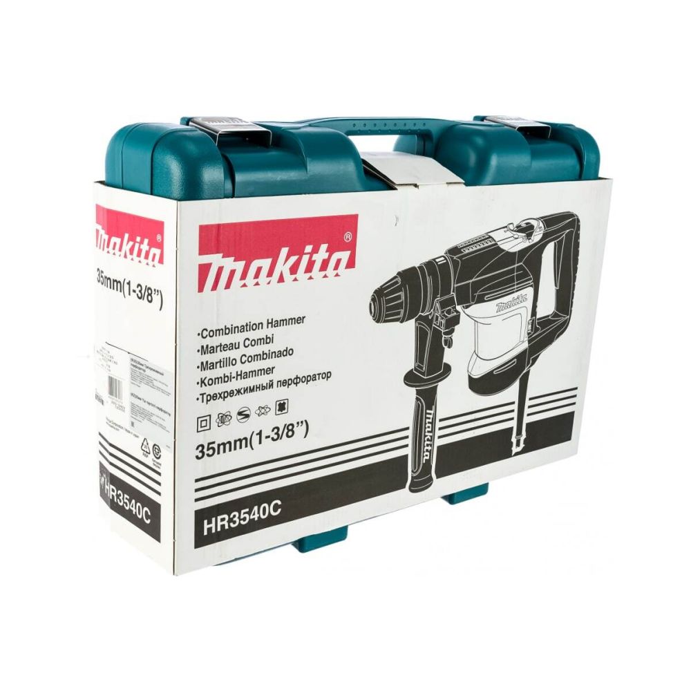 Перфоратор Makita SDS max, 850 Вт, 35 мм, 6.3 Дж, HR3540C