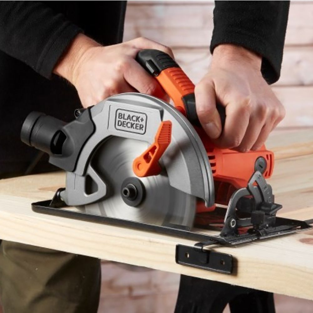 Дисковая пила BLACK+DECKER CS1550, 1500 Вт, диаметр диска 190 мм, пропил 66 мм