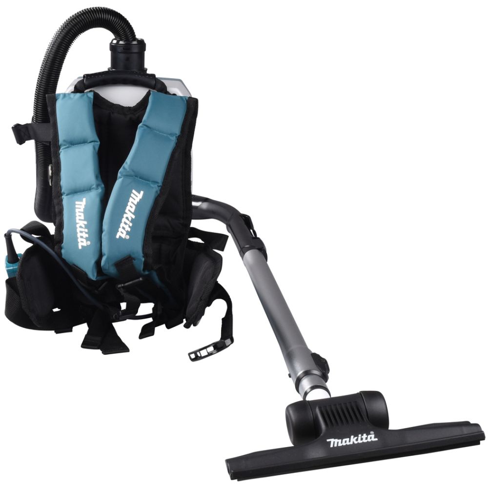 Аккумуляторный ранцевый пылесос Makita DVC261, 2х18 В, 2 л, с 2 АКБ 5 Ач, без ЗУ (DUST-KITM15)