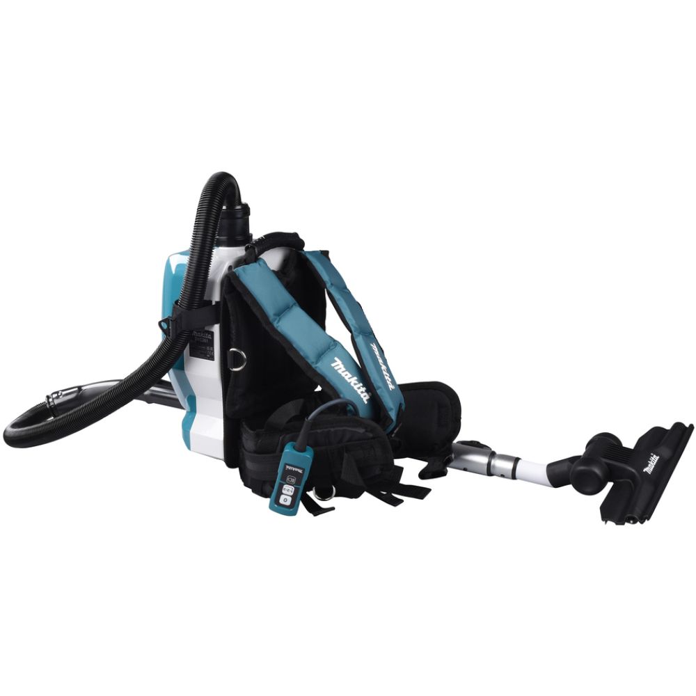 Аккумуляторный ранцевый пылесос Makita DVC261, 2х18 В, 2 л, с 2 АКБ 5 Ач, без ЗУ (DUST-KITM15)