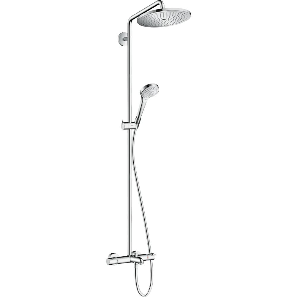 Душевая система hansgrohe Croma Select S 280 1jet с термостатом для ванны 26792000, хром