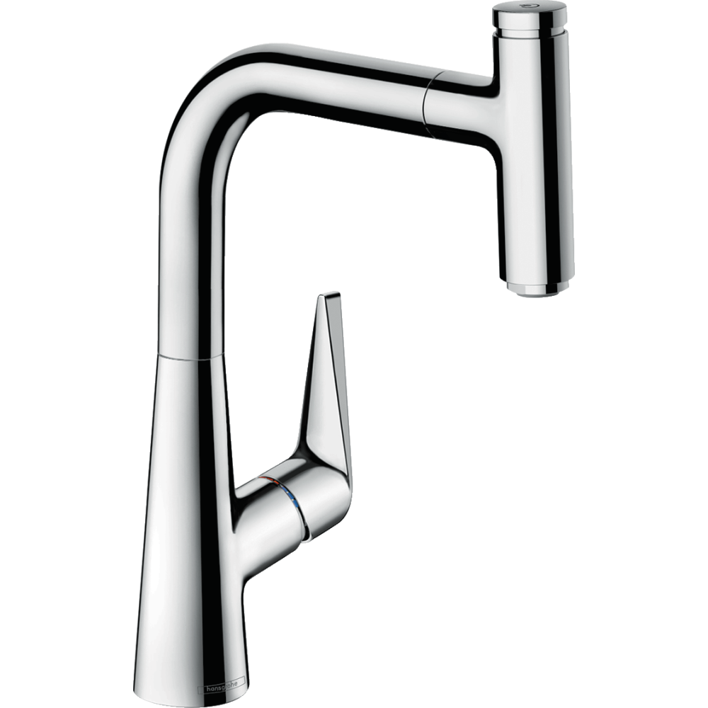 Смеситель для кухонной мойки hansgrohe Talis Select M51 220, с вытяжным изливом 1jet 72822000, хром
