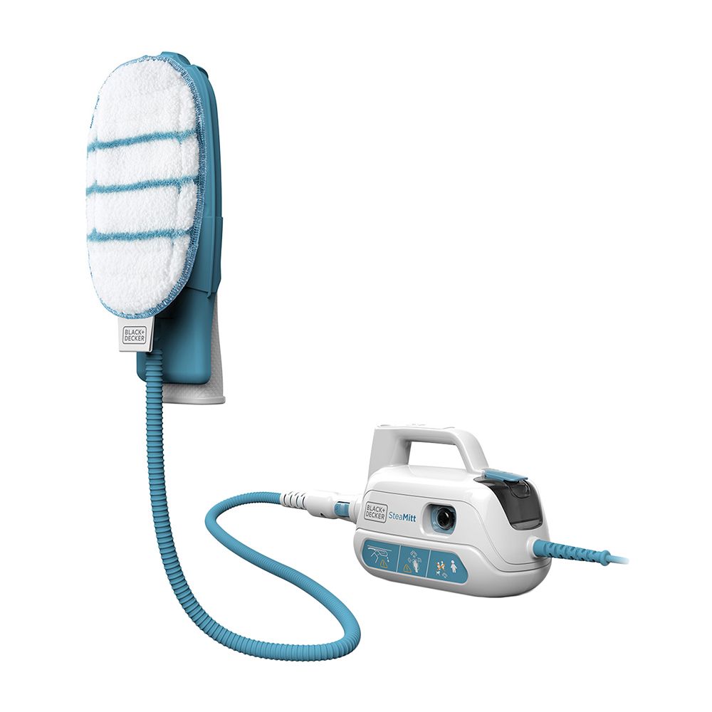 Пароочиститель ручной SteamMop&amp SteaMitt системы SteamBoost + 5 насадок BLACK+DECKER FSH10SMP, 1300 Вт