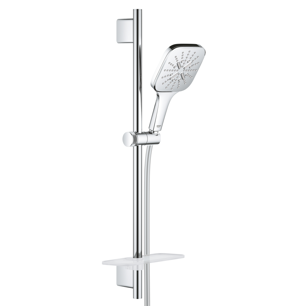 Душевой гарнитур GROHE Rainshower SmartActive 130 Cube, 3 вида струй, хром (26583000)