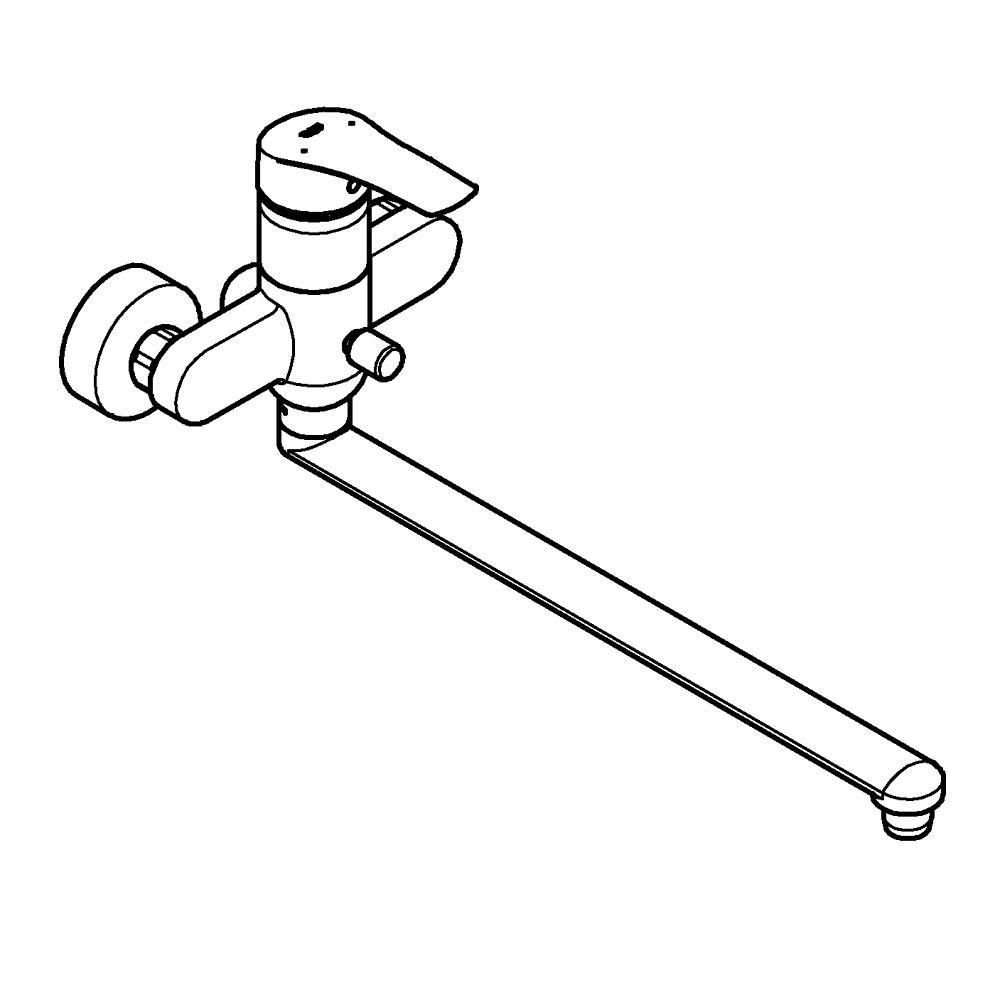 Смеситель для ванны GROHE Eurosmart, хром (23992003)