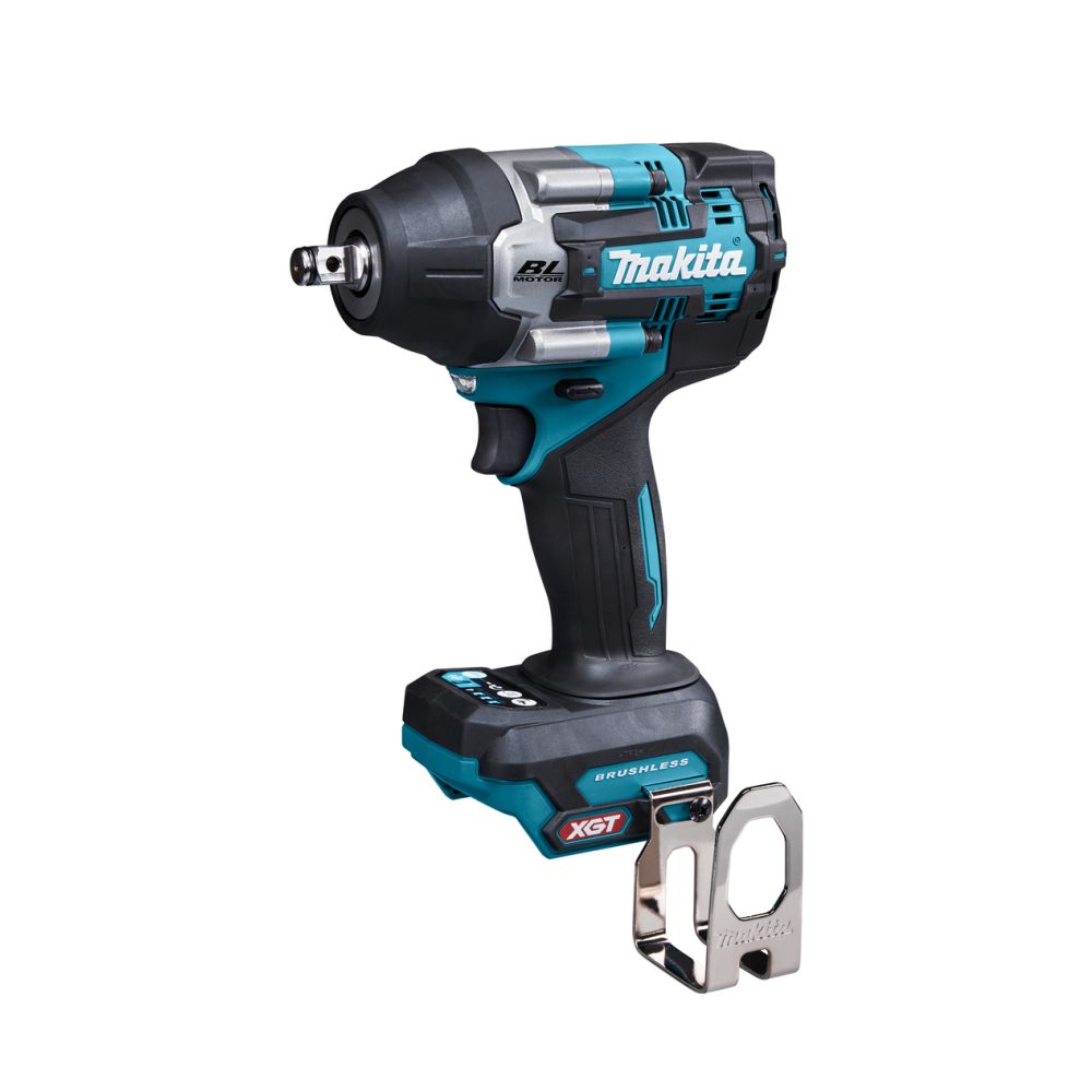 Набор аккумуляторного инструмента Makita, 40 В: угловая шлифмашина GA005GZ + ударный гайковерт TW007GZ, с АКБ 4 Ач и быстрым ЗУ 6 А (PT1421)