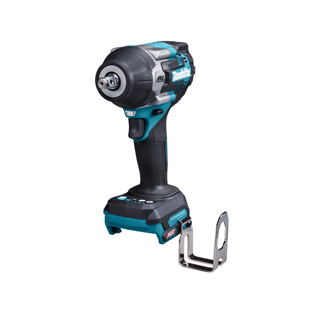 Набор аккумуляторного инструмента Makita, 40 В: угловая шлифмашина GA005GZ + ударный гайковерт TW007GZ, с АКБ 4 Ач и быстрым ЗУ 6 А (PT1421)