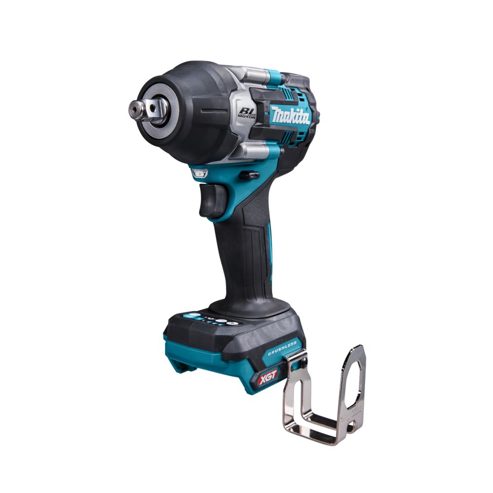 Набор аккумуляторного инструмента Makita, 40 В: угловая шлифмашина GA005GZ + ударный гайковерт TW007GZ, с АКБ 4 Ач и быстрым ЗУ 6 А (PT1421)