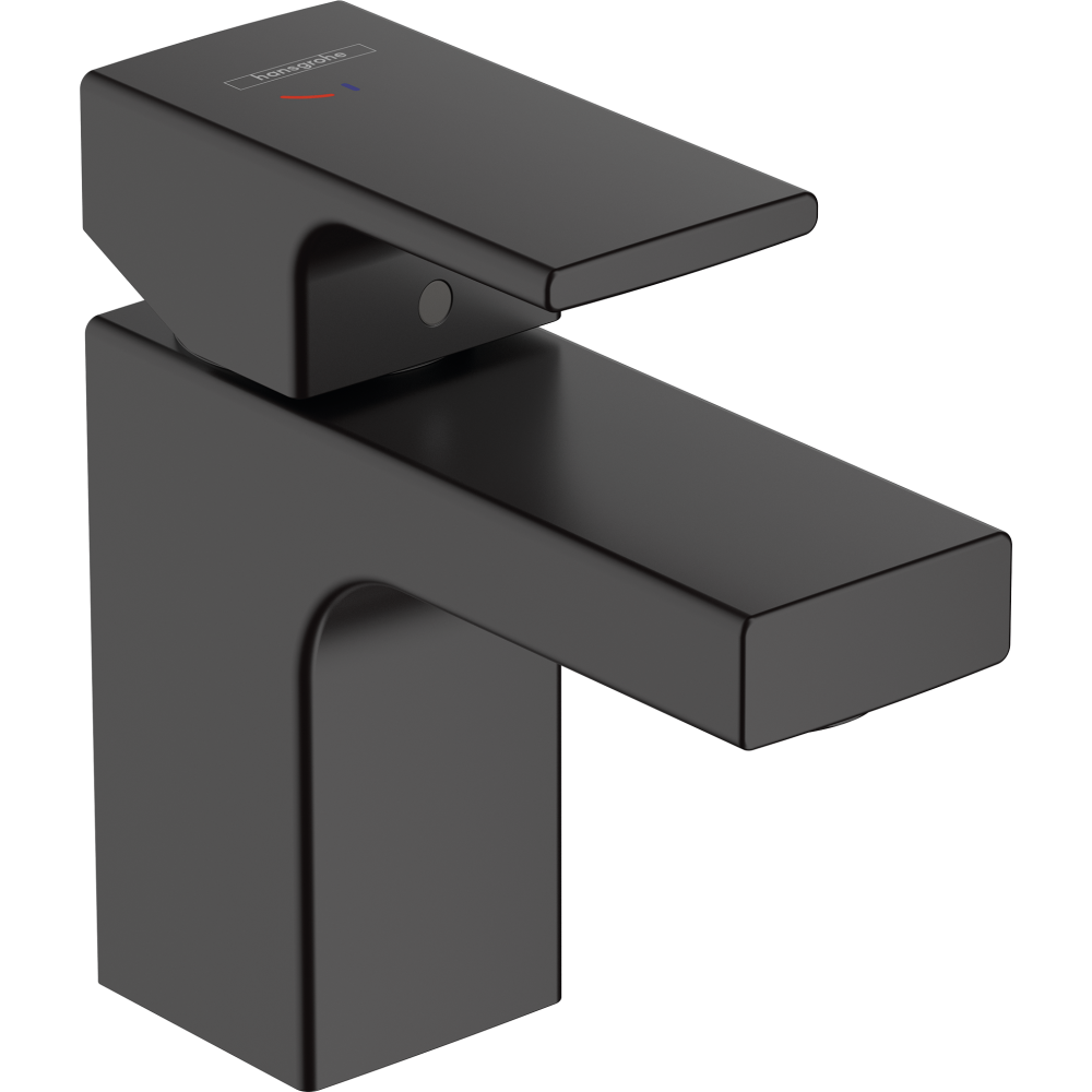 Смеситель для раковины hansgrohe Vernis Shape 70 CoolStart, со сливным гарнитуром 71593670, матовый черный