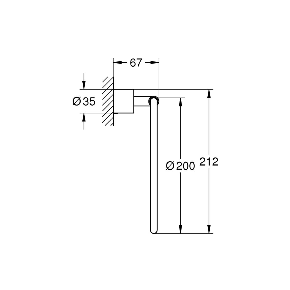 Кольцо для полотенца GROHE Atrio, хром (40307003)