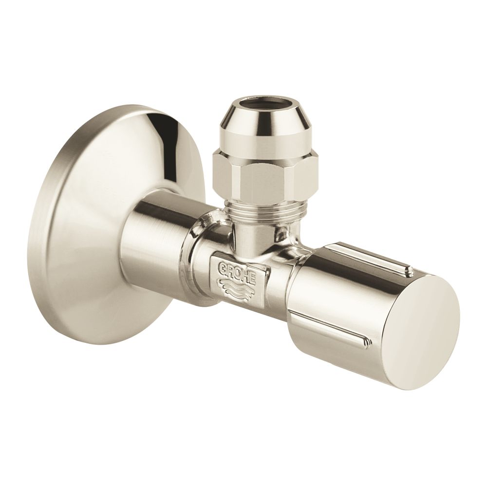 Вентиль угловой GROHE 1/2 дюйма-3/8 дюйма, 1 шт, никель глянец (22039BE0)