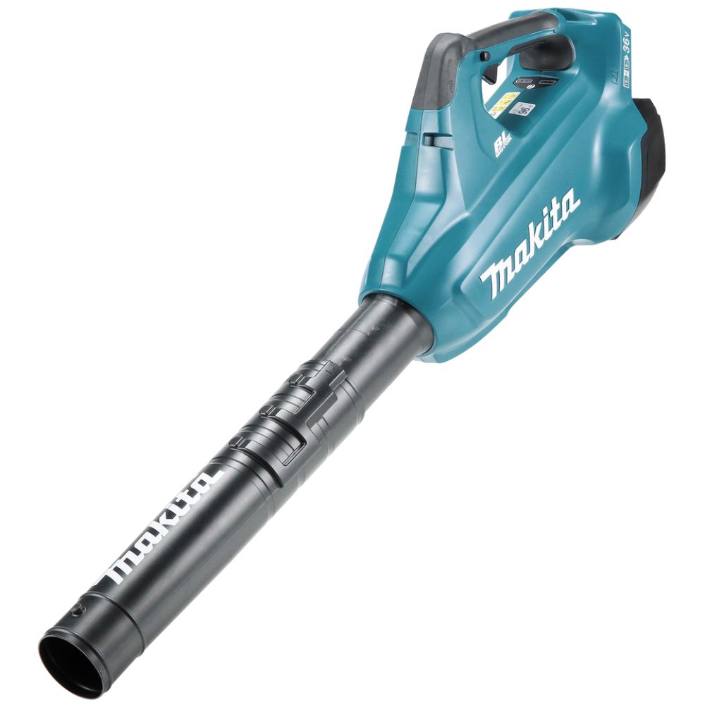 Аккумуляторный набор садовой техники Makita, 18 В: газонокосилка DLM382 + воздуходувка DUB362, с 2 АКБ 4 Ач и ЗУ