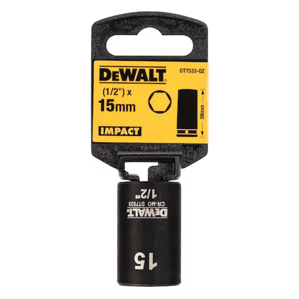 Ударная торцевая головка DeWALT DT7533, 15 мм, 1/2"