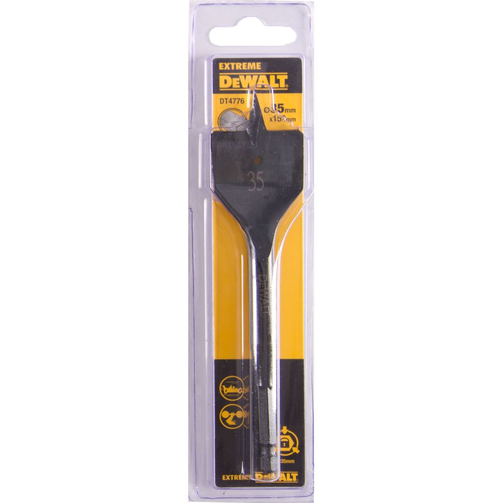 Сверло DEWALT EXTREME DT4776, по дереву перьевое IMPACT 1/4 дюйма 35 x 152 мм