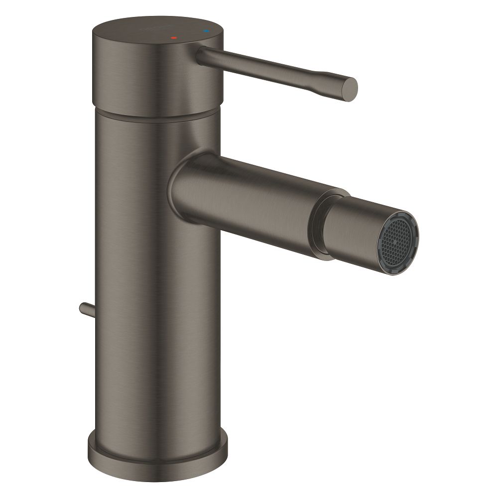 Смеситель для биде GROHE Essence с донным клапаном, темный графит матовый (24178AL1)