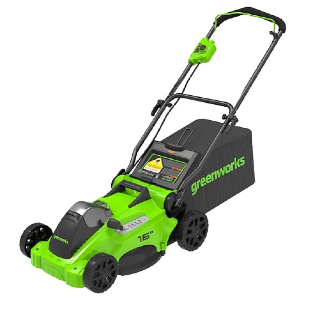 Аккумуляторная газонокосилка Greenworks, 40 В, 41 см, 45 л, без АКБ и ЗУ, 2517907