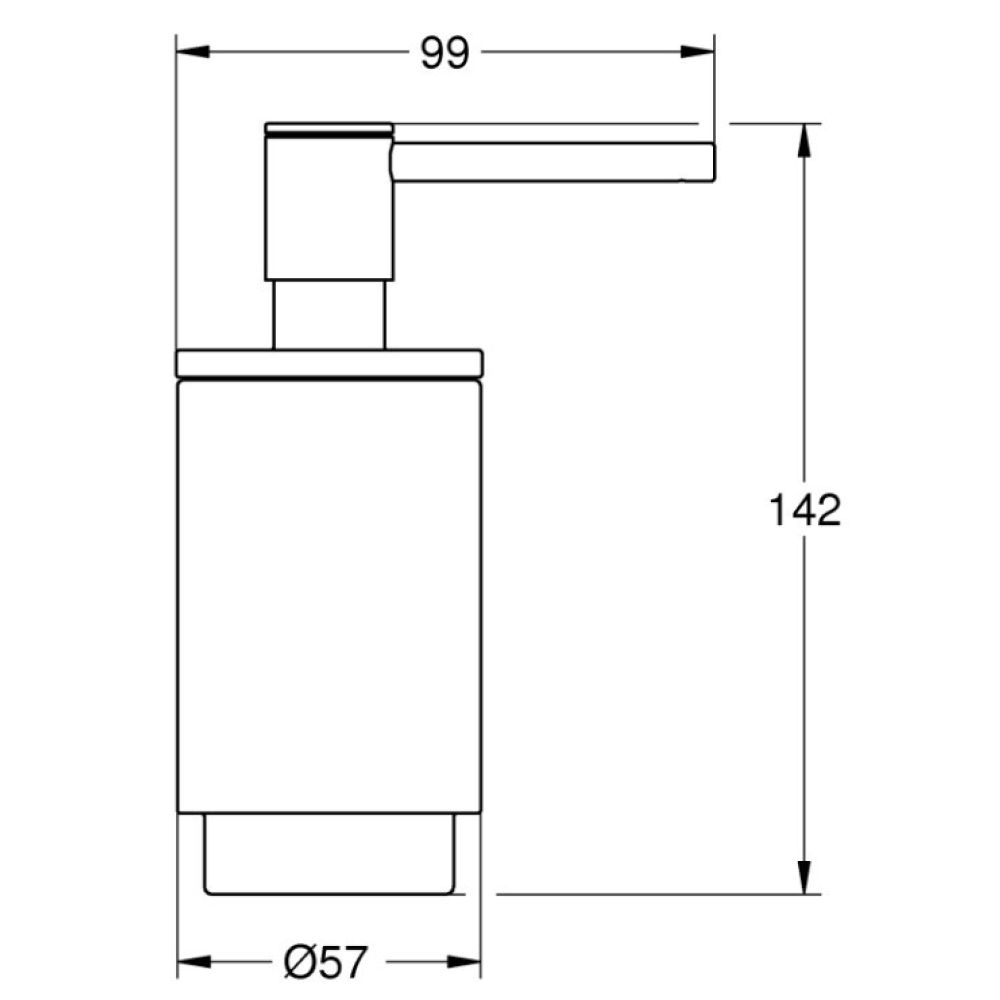 Дозатор жидкого мыла GROHE Selection, фантомный чёрный (41218KF0)