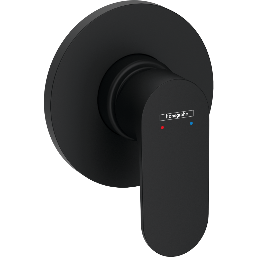Внешняя часть смесителя для душа hansgrohe Rebris S скрытого монтажа 72649670, матовый черный