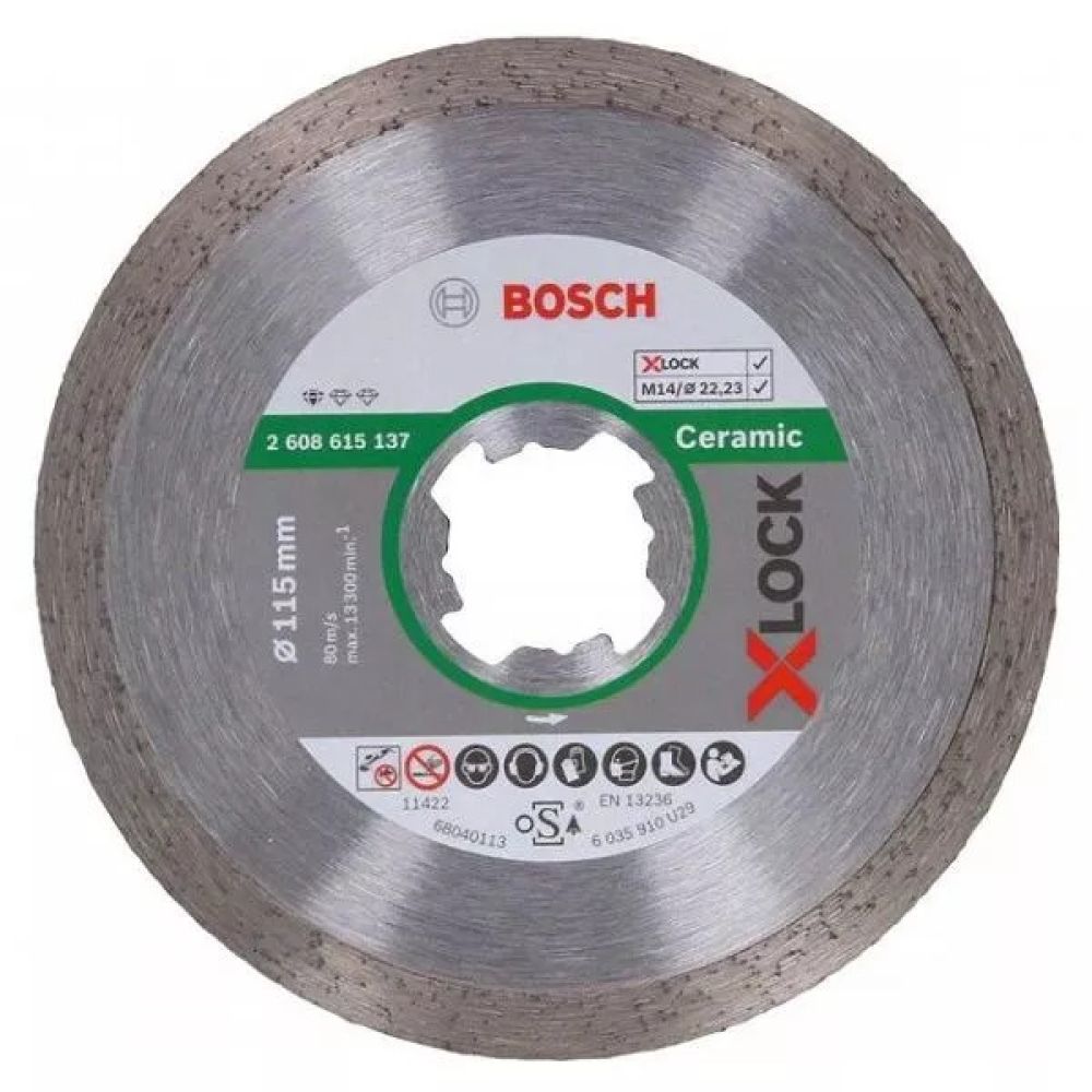Алмазный диск Bosch X-LOCK Standard for Ceramic 115 x 22,23 x 1,6 x 7мм (2608615137)