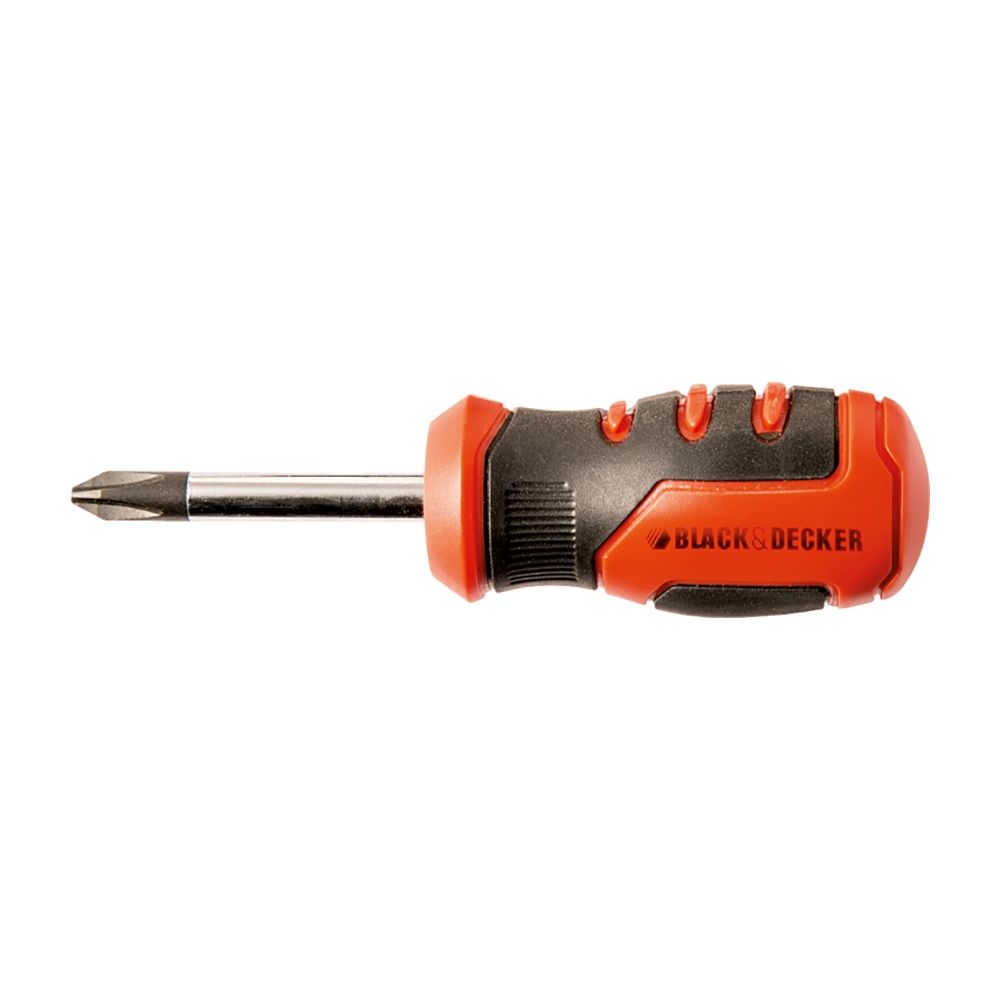 Отвертка укороченная под шлиц phillips BLACK+DECKER BDHT0-66492, 2ph x 45мм