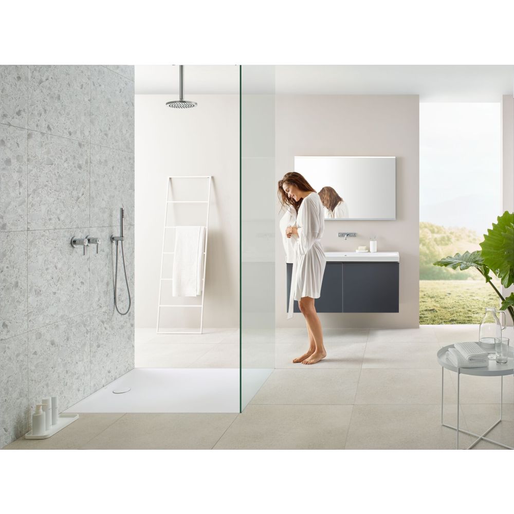 Комплект ножек и траверс Geberit для душевых поддонов 9,2-21 см, черный, серый, 554.961.00.2