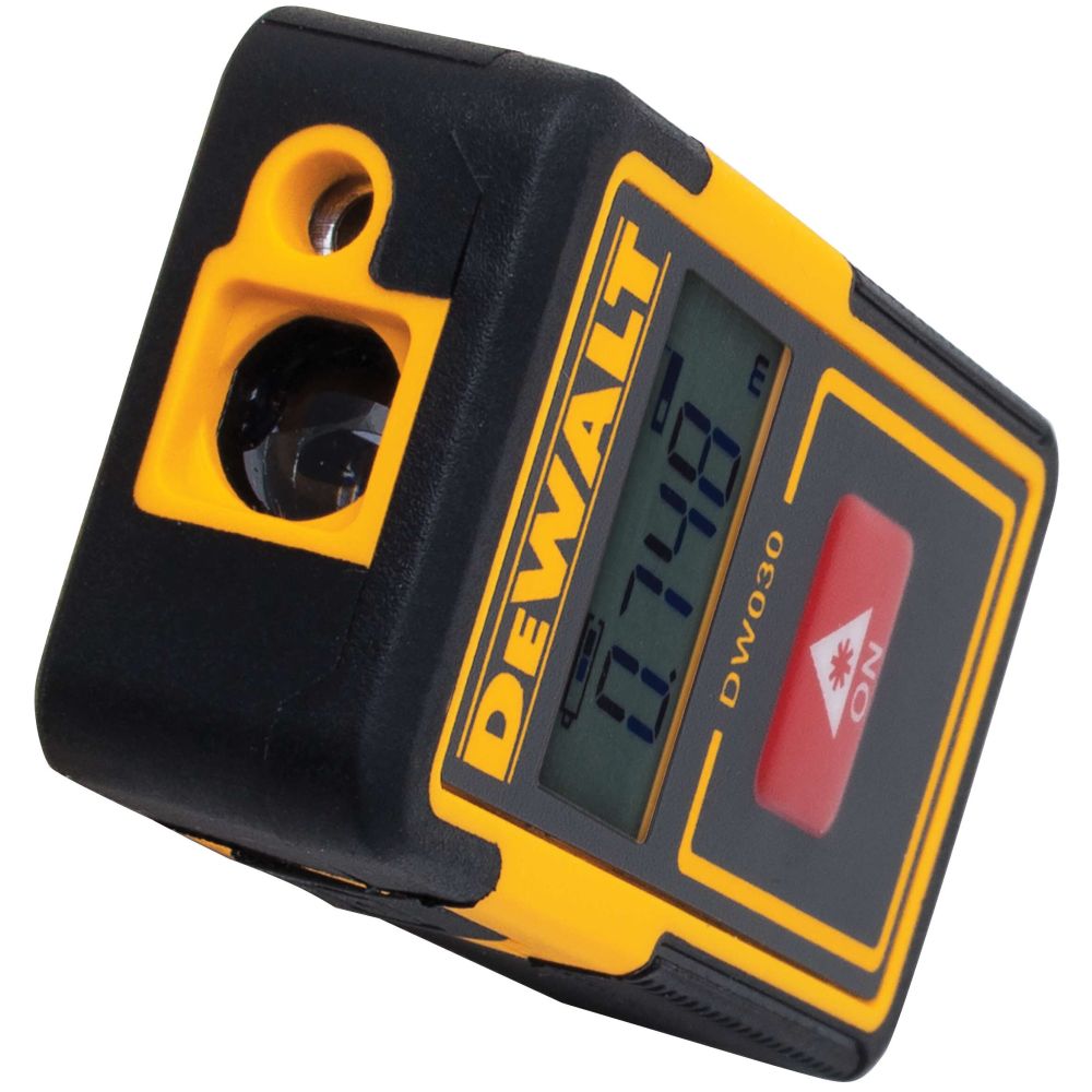 Аккумуляторный лазерный дальномер DEWALT DW030PL, 3.7 В, красный луч, 9 м, со встроенной АКБ (DW030PL-XJ)