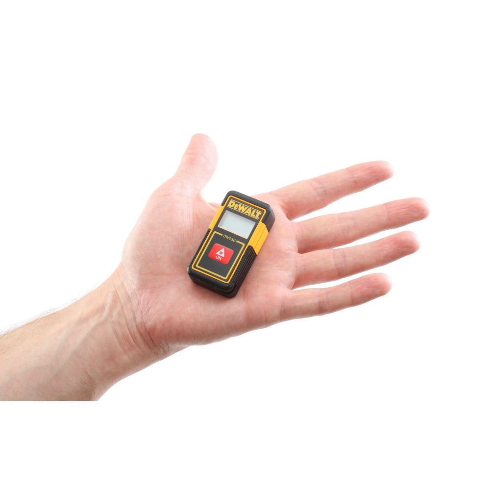 Аккумуляторный лазерный дальномер DEWALT DW030PL, 3.7 В, красный луч, 9 м, со встроенной АКБ (DW030PL-XJ)