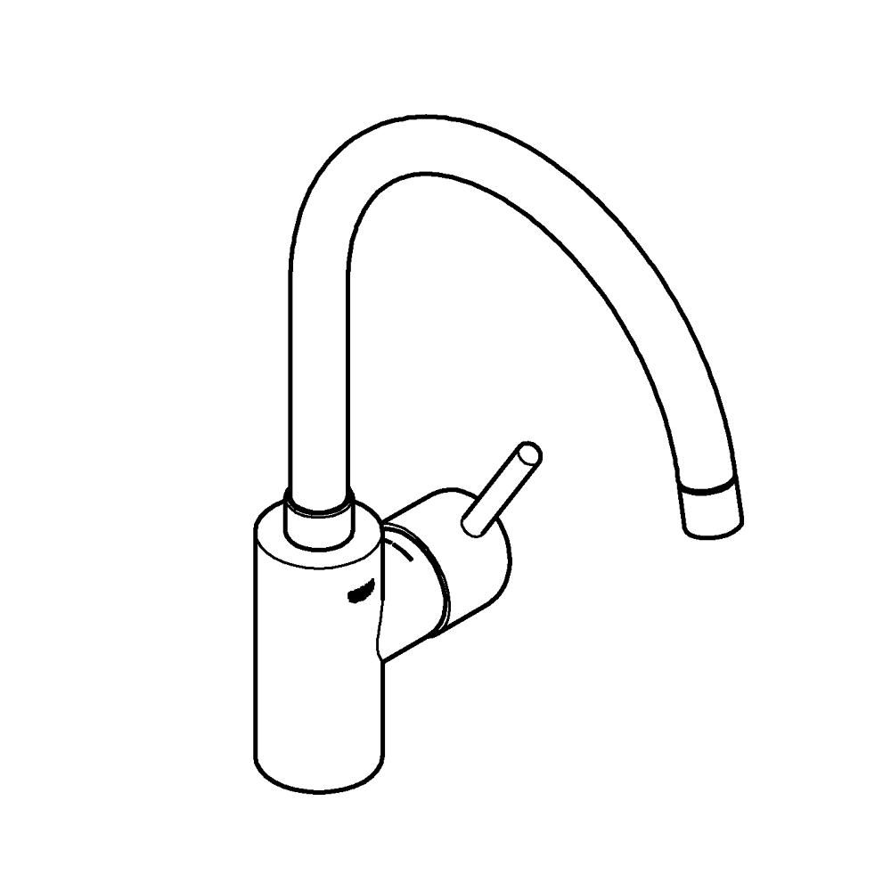 Смеситель для кухни GROHE Concetto, хром (32661003)