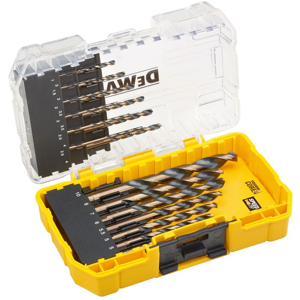 Набор сверл по металлу DEWALT DT70728POS, 1-10 мм, 19 шт., в кейсе (DT70728POS-QZ)