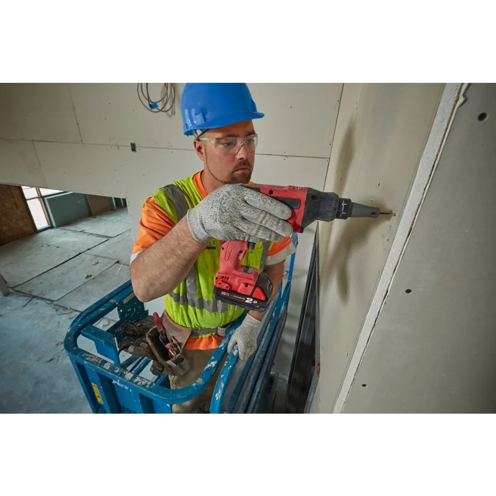 Аккумуляторный шуруповерт Milwaukee M18 FSG-0X, для гипсокартона, 18 В, 13 Нм, 4500 об/мин, без АКБ и ЗУ, в кейсе, 4933459201