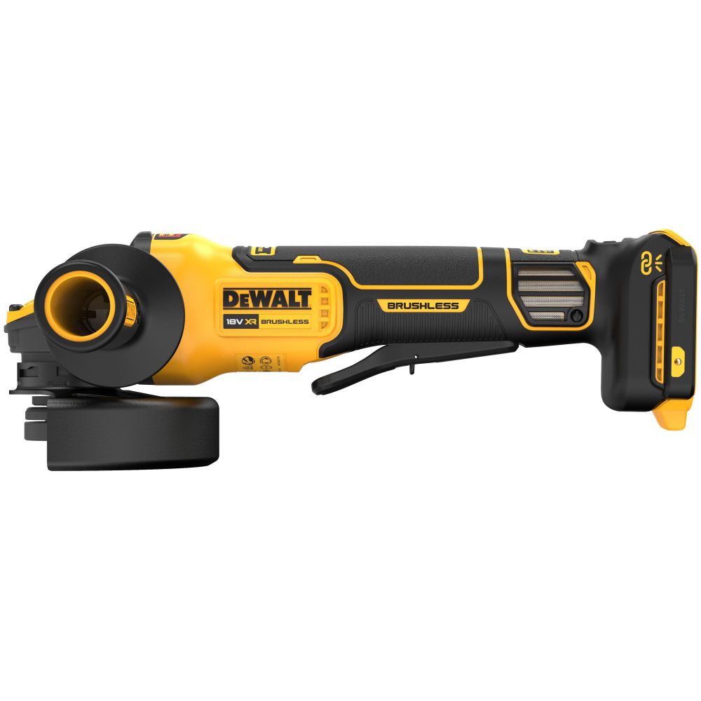 Аккумуляторная угловая шлифмашина DEWALT DCG416VSP1, 18 В, 125 мм, 9000 об/мин, с АКБ 5 Ач и ЗУ (DCG416VSP1N-XJ)