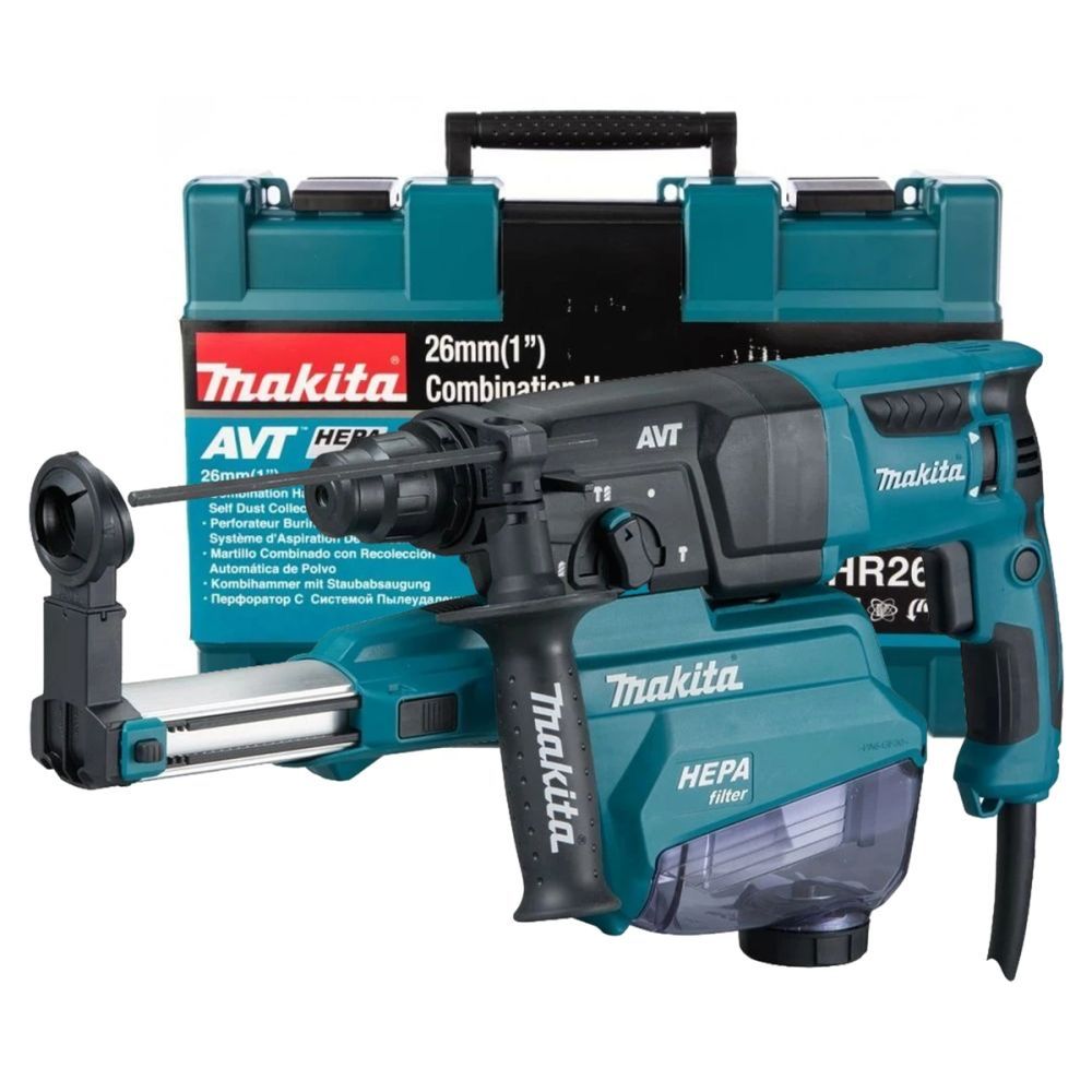 Перфоратор Makita HR2653, 800 Вт, 2.9 Дж, 4600 уд/мин, в кейсе