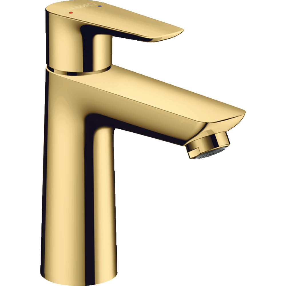 Смеситель для раковины hansgrohe Talis E 110, со сливным гарнитуром 71710990, полированное золото