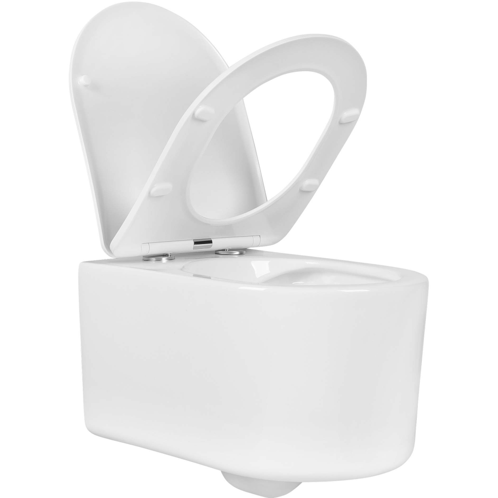 Унитаз Aquatek МИЯ подвесной с сиденьем с микролифтом, белый AQ2004-00