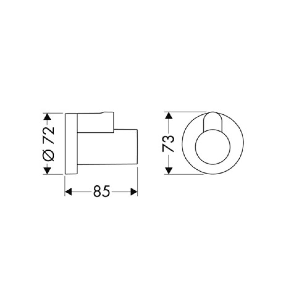 Декоративная накладка для углового вентиля hansgrohe 13950140, шлифованная бронза