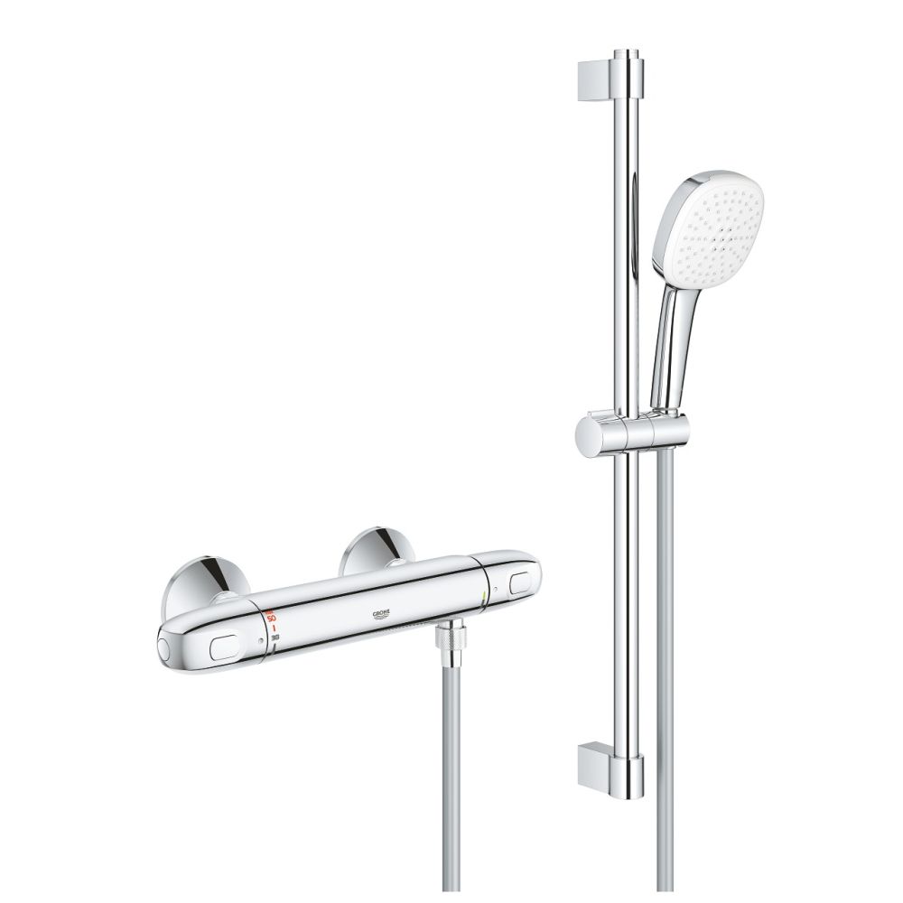 Термостат для душа GROHE Grohtherm 1000 с душевым гарнитуром, хром (34825002)