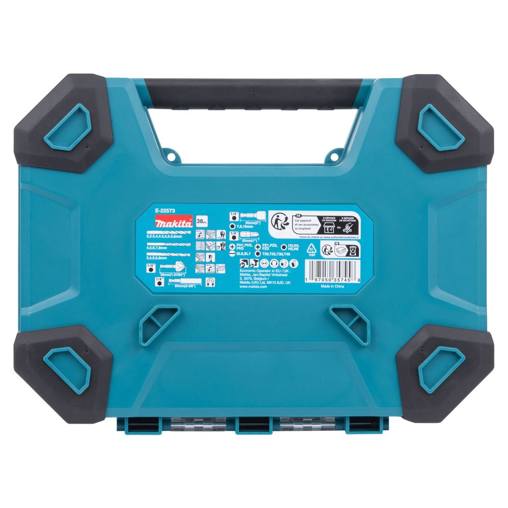 Комплект из 10 наборов оснастки Makita "Maccess" E-22573, 10х38 шт., в кейсе, (E-22573-10)