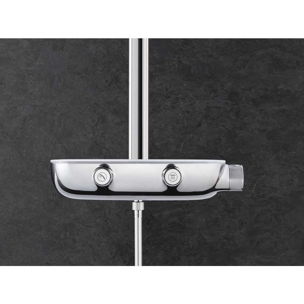 Душевая система с термостатом для настенного монтажа, GROHE Rainshower System SmartControl Mono 360, хром, (26361000)