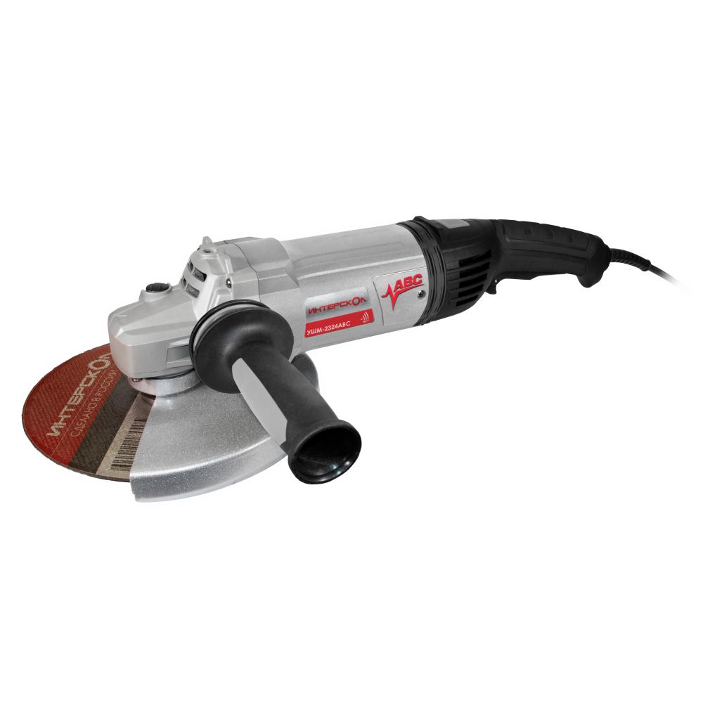Угловая шлифмашина ИНТЕРСКОЛ УШМ-2324АВС, 2400 Вт, 230 мм, 6500 об/мин (832.0.4.40)