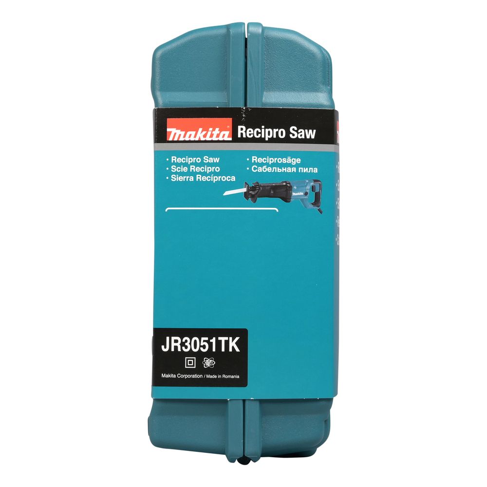 Сабельная пила Makita JR3051TK, 1200 Вт, 3000 ход/мин, 30 мм, в кейсе
