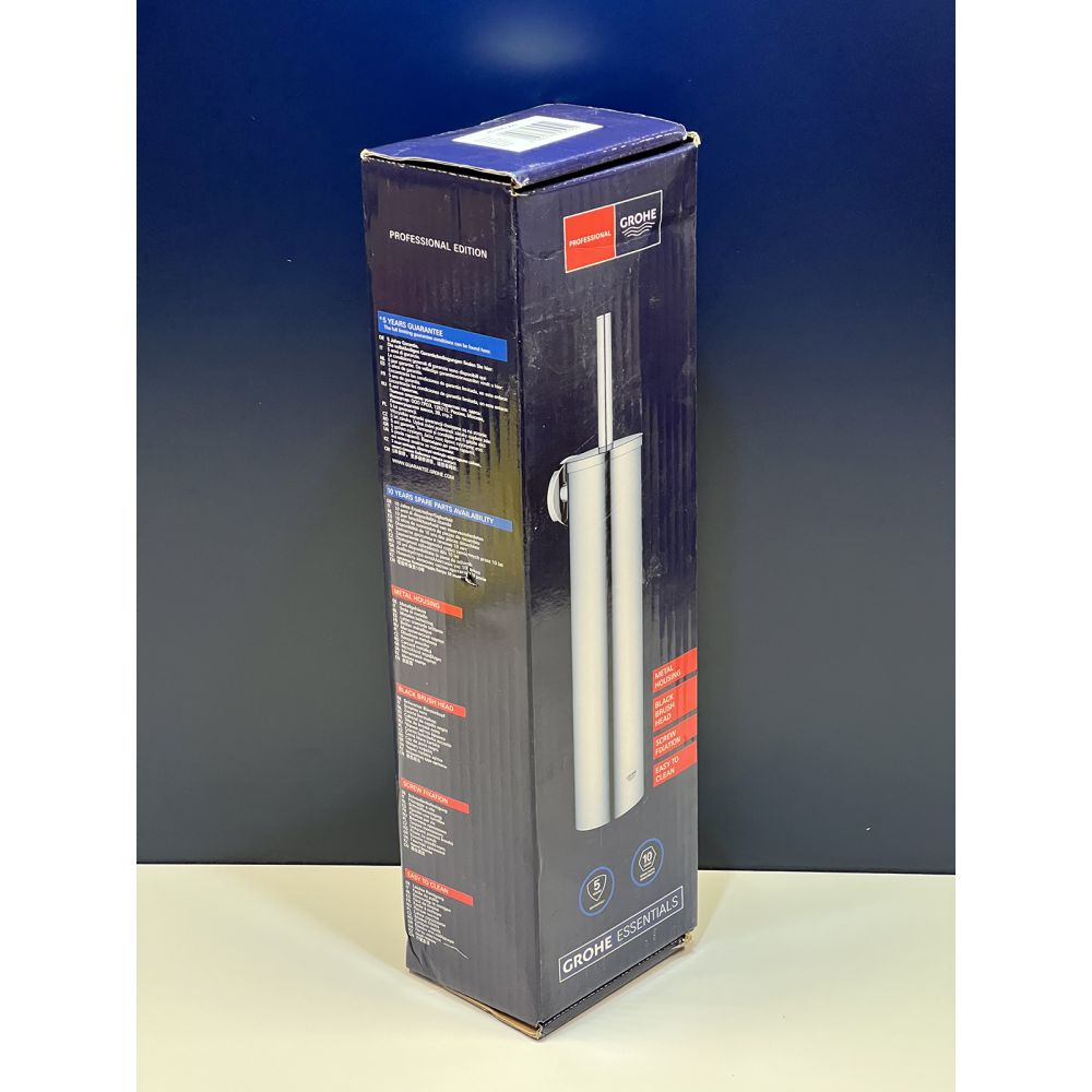 Туалетный ёршик GROHE Essentials с держателем, хром (40696000/U), уцененный товар