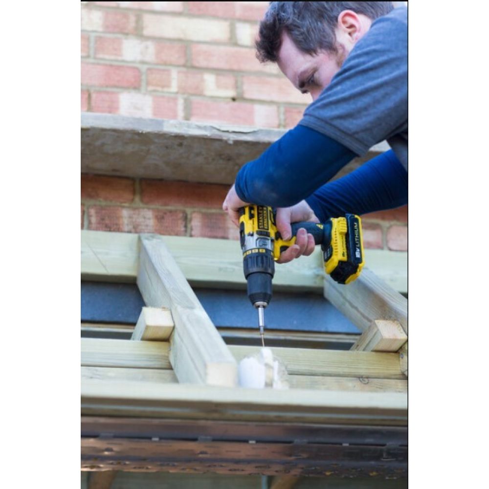 Аккумуляторная ударная дрель-шуруповерт Stanley Fatmax FMC625D2, кейс, 18В, Li-ion