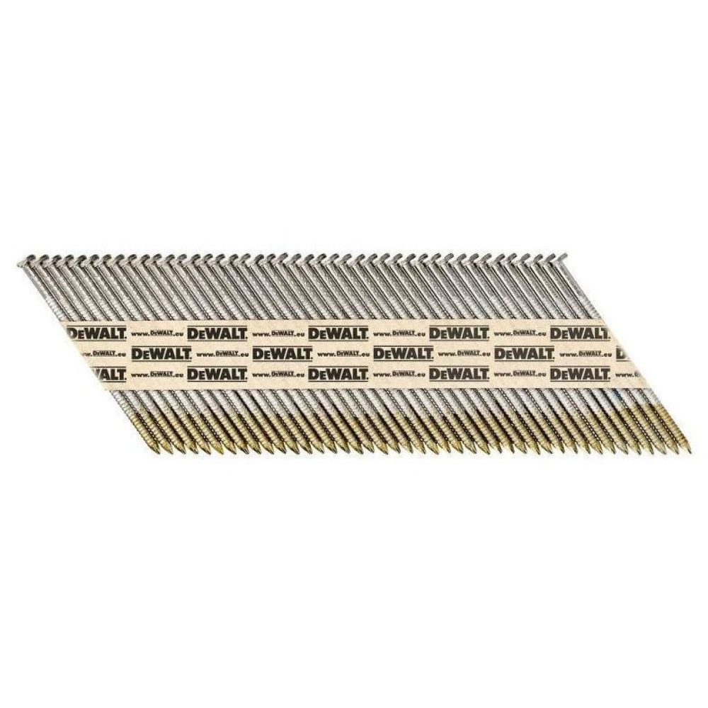 Гвозди DEWALT DNPT28R63HDZ, для DCN692/DCN690P2, 2,8 x 63 мм, 33°/34°, Гальваническое цинкование, Ребристые, 1100 шт.