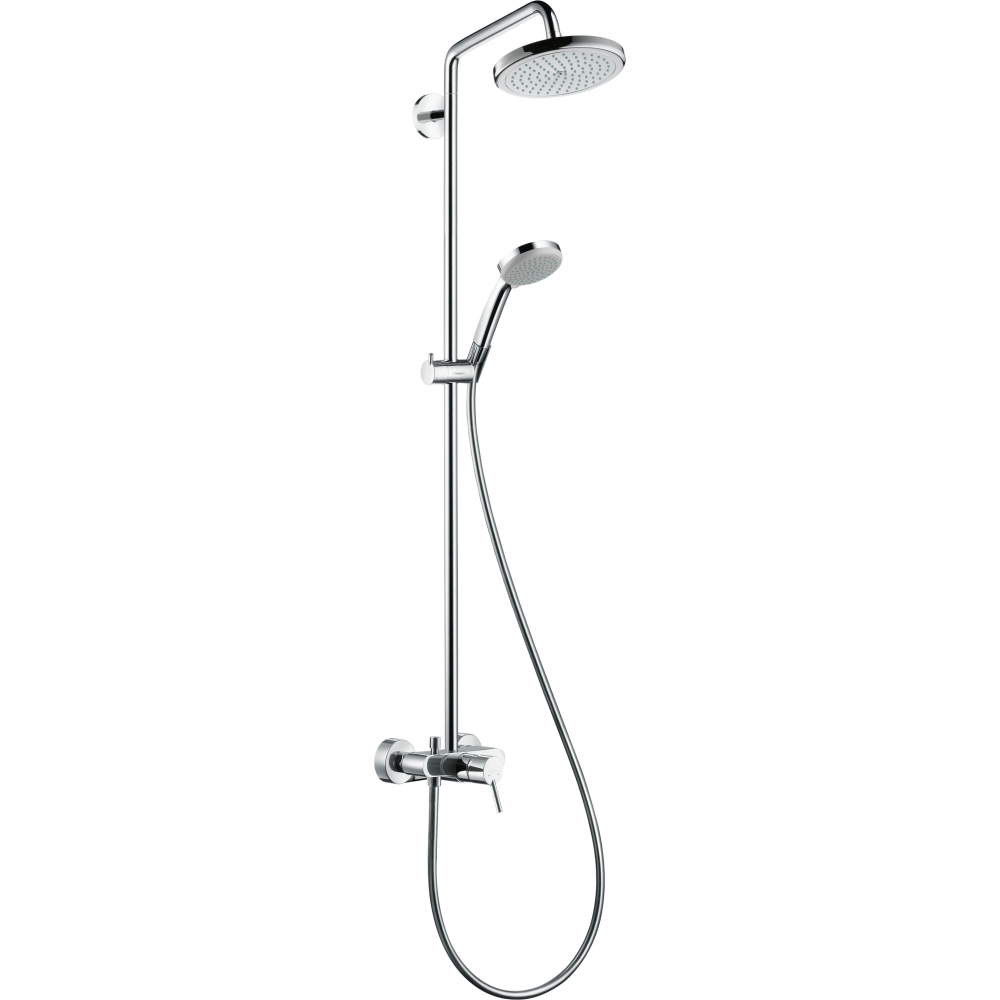 Душевая система hansgrohe Croma 220 1jet со смесителем для душа 27222000, хром