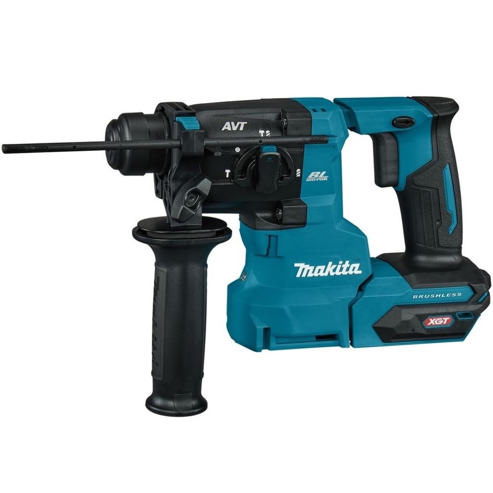 Аккумуляторный перфоратор Makita, 40 В, 2.1 Дж, 5000 уд/мин, 1350 об/мин, без АКБ и ЗУ, HR010GZ