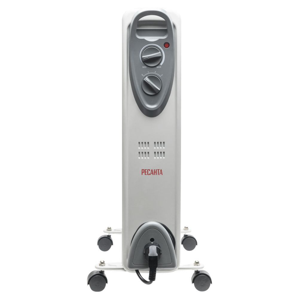 Радиатор масляный Ресанта ОМ-12Н, 2500 Вт, до 25 м², 67/3/9